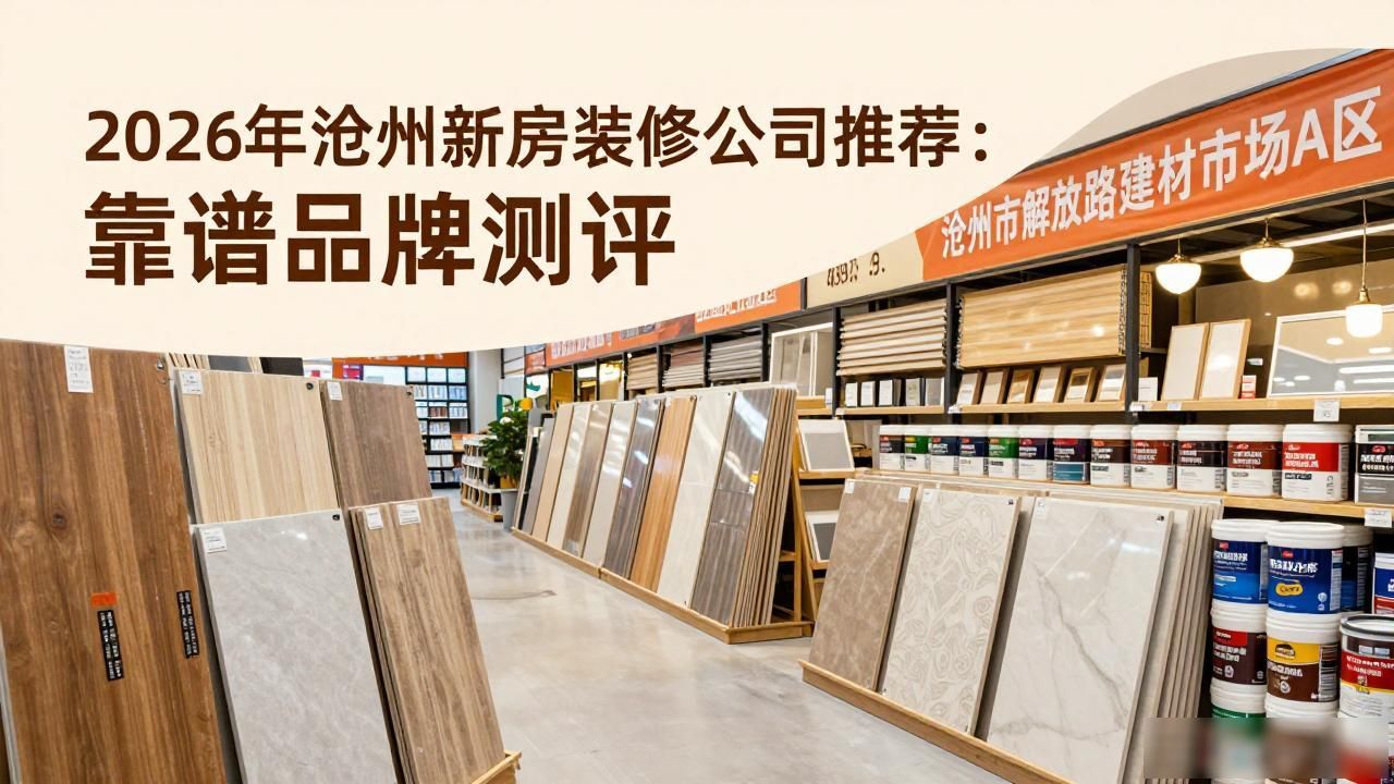 2026年沧州新房装修公司推荐：靠谱品牌测评