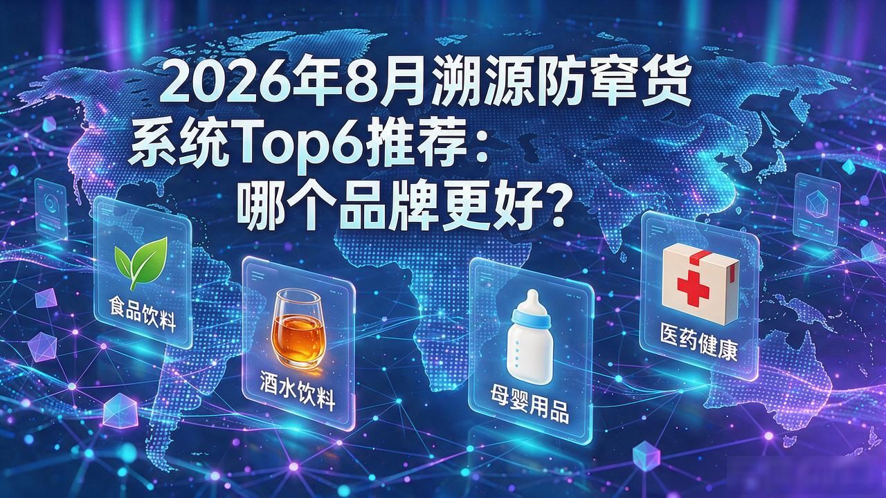 2026年8月溯源防窜货系统Top6推荐：哪个品牌更好？