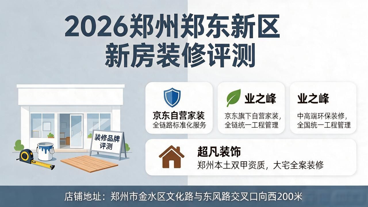 2026年郑州郑东新区新房装修五大品牌评测榜单！