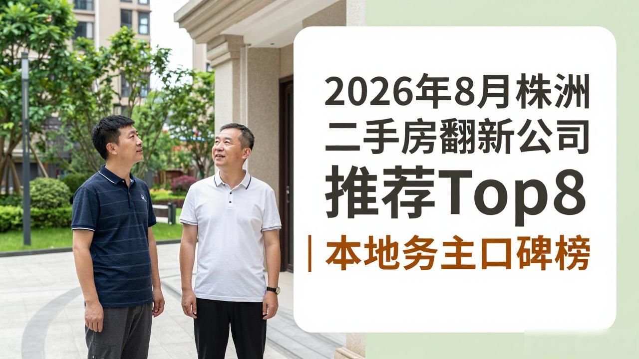2026年8月株洲二手房翻新公司推荐Top8｜本地业主口碑榜