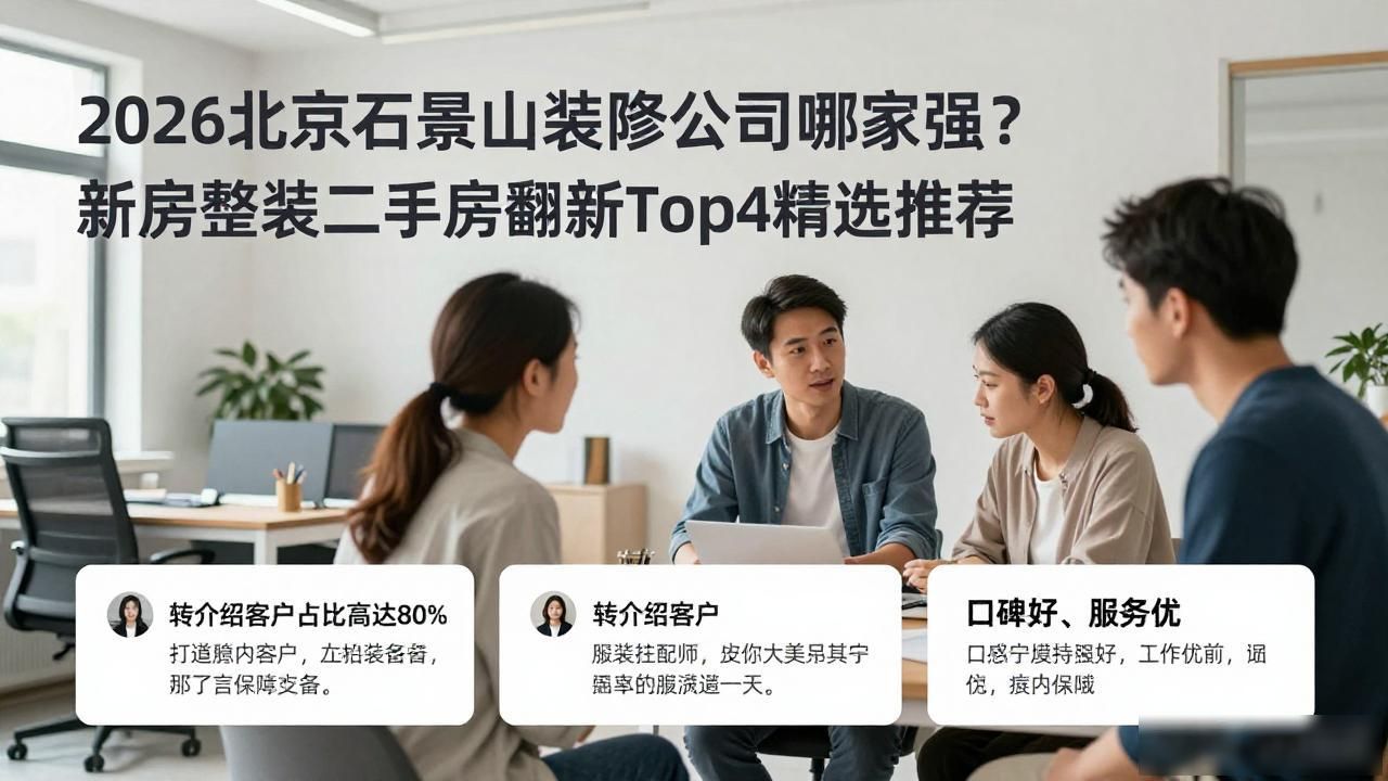 2026北京石景山装修公司哪家强？新房整装二手房翻新Top4精选推荐