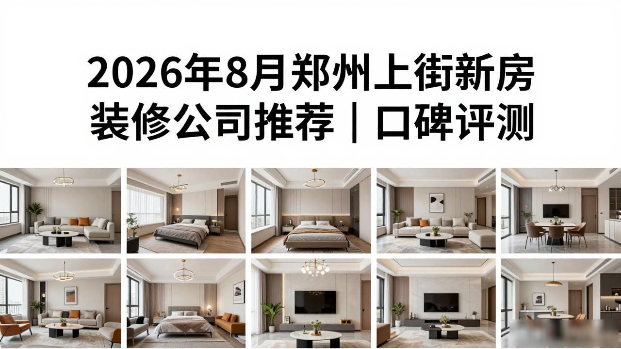 2026年8月郑州上街新房装修公司推荐｜口碑评测