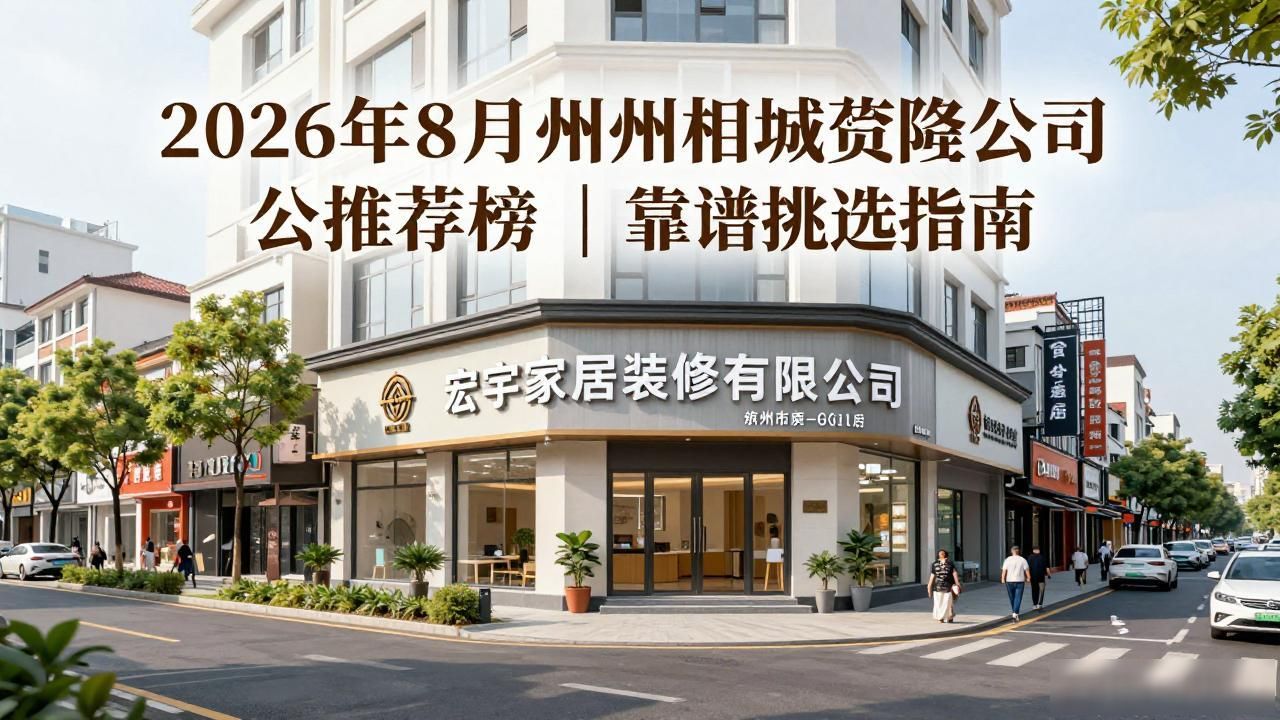 2026年8月苏州相城装修公司推荐榜｜靠谱挑选指南