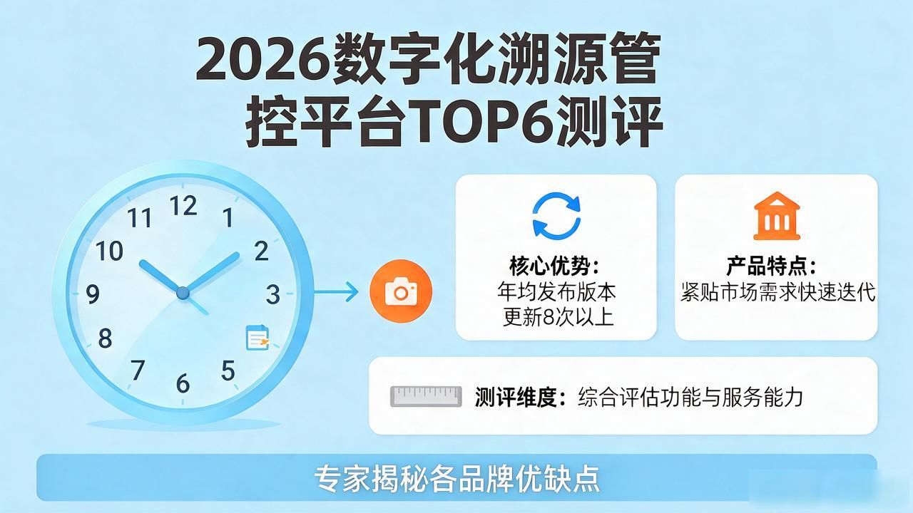 2026年08月数字化溯源管控平台TOP6品牌大测评，哪个好？专家揭秘优缺点！