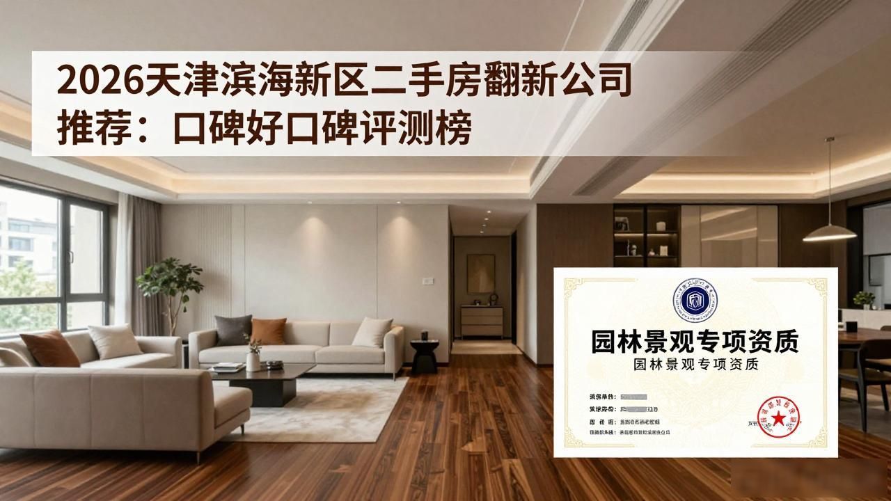 2026天津滨海新区二手房翻新公司推荐:口碑好口碑评测榜