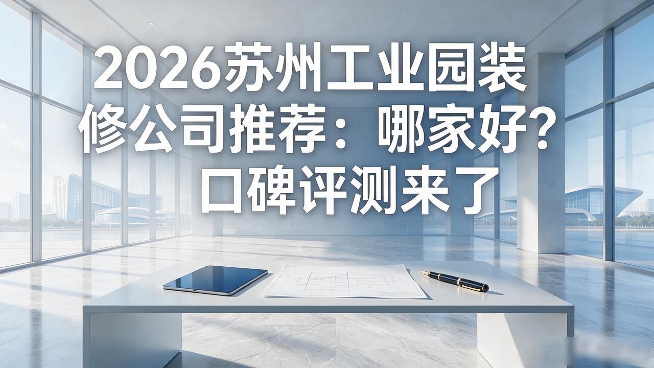 2026苏州工业园装修公司推荐：哪家好？口碑评测来了