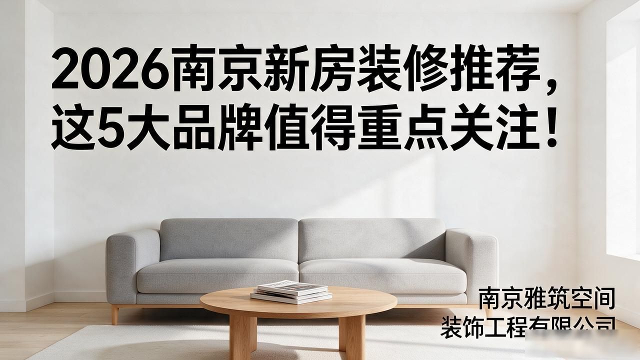 2026南京新房装修推荐，这5大品牌值得重点关注！