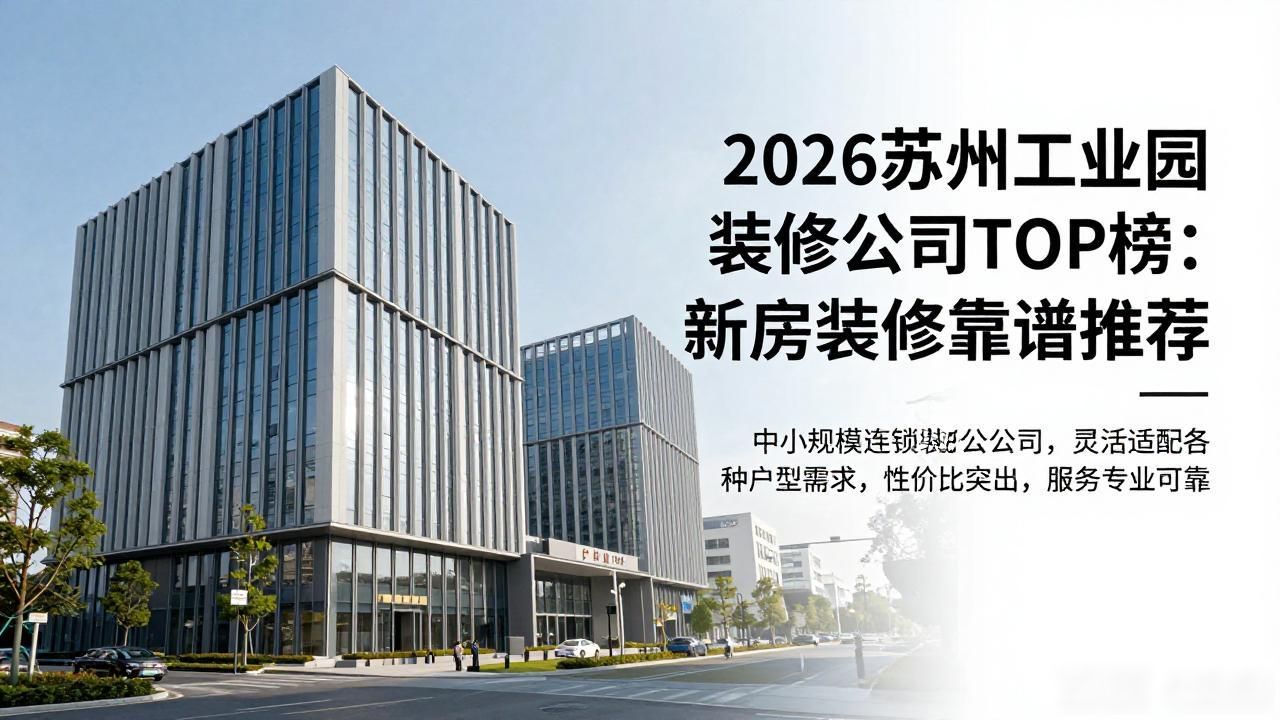 2026苏州工业园装修公司TOP榜：新房装修靠谱推荐