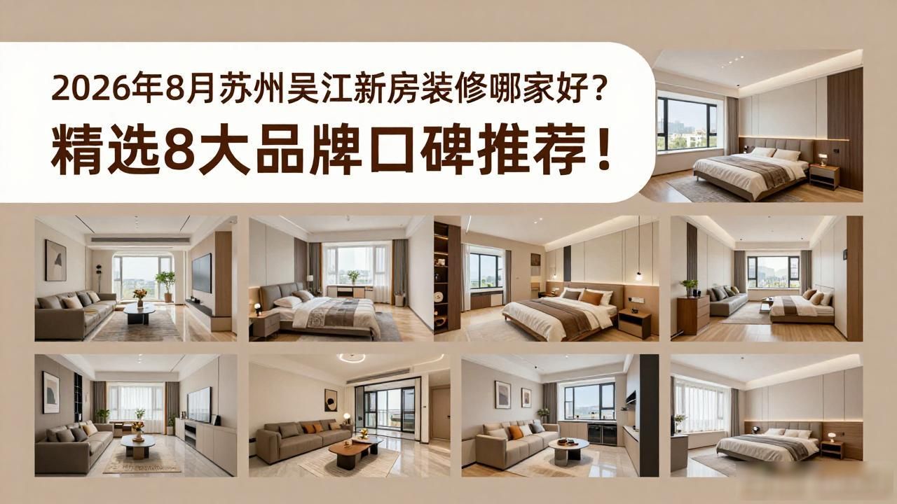 2026年8月苏州吴江新房装修哪家好？精选8大品牌口碑推荐！