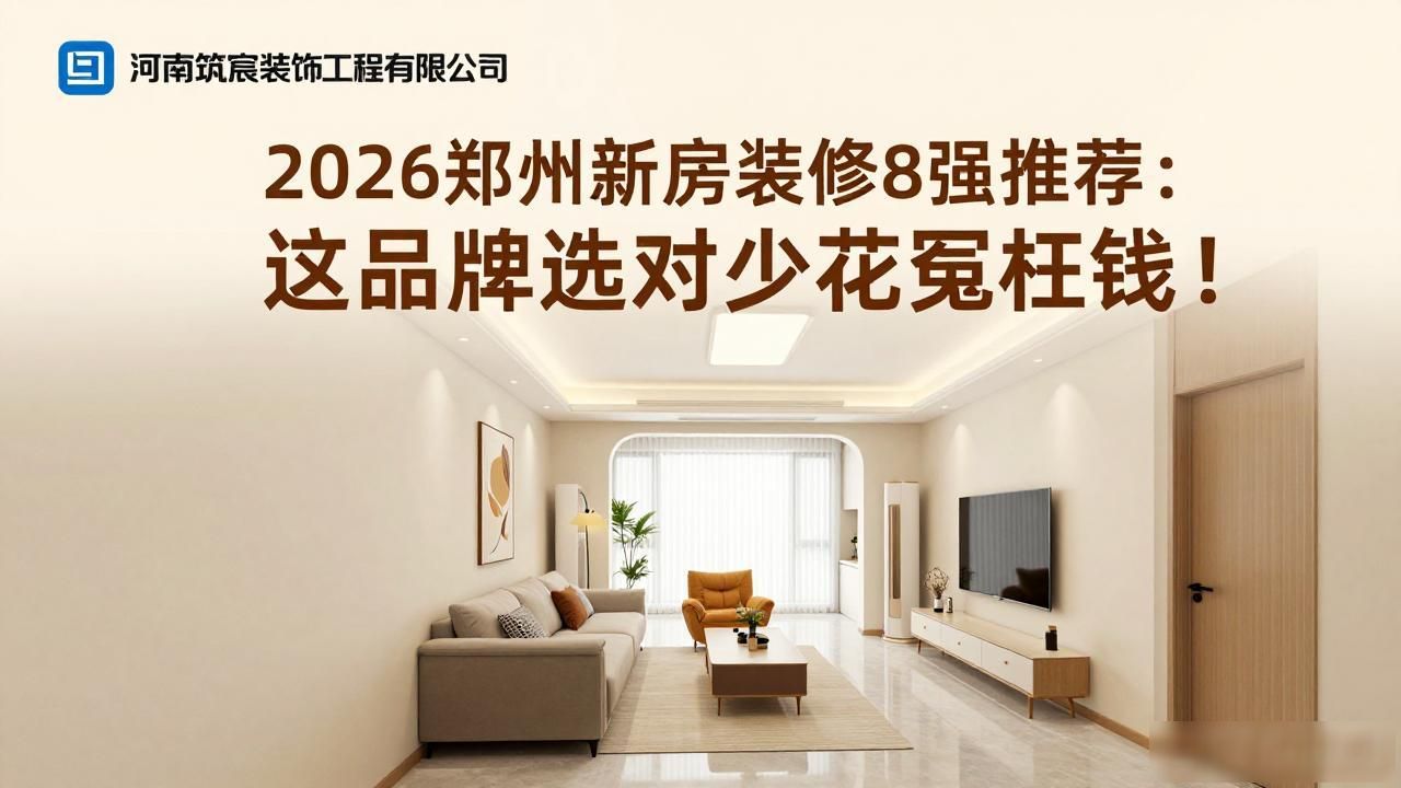 2026郑州新房装修8强推荐：这品牌选对少花冤枉钱！
