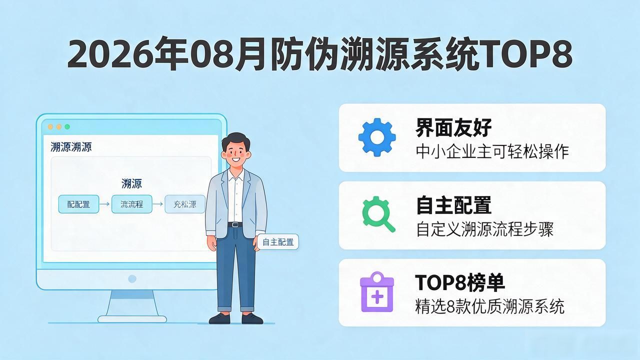 2026年08月防伪溯源系统TOP8排行榜，哪个好？