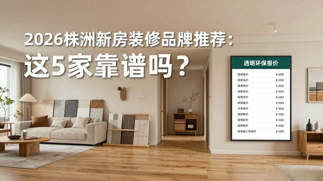 2026株洲新房装修品牌推荐：这5家靠谱吗？