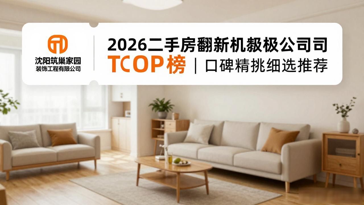 2026浑南二手房翻新装修公司TOP榜｜口碑精挑细选推荐