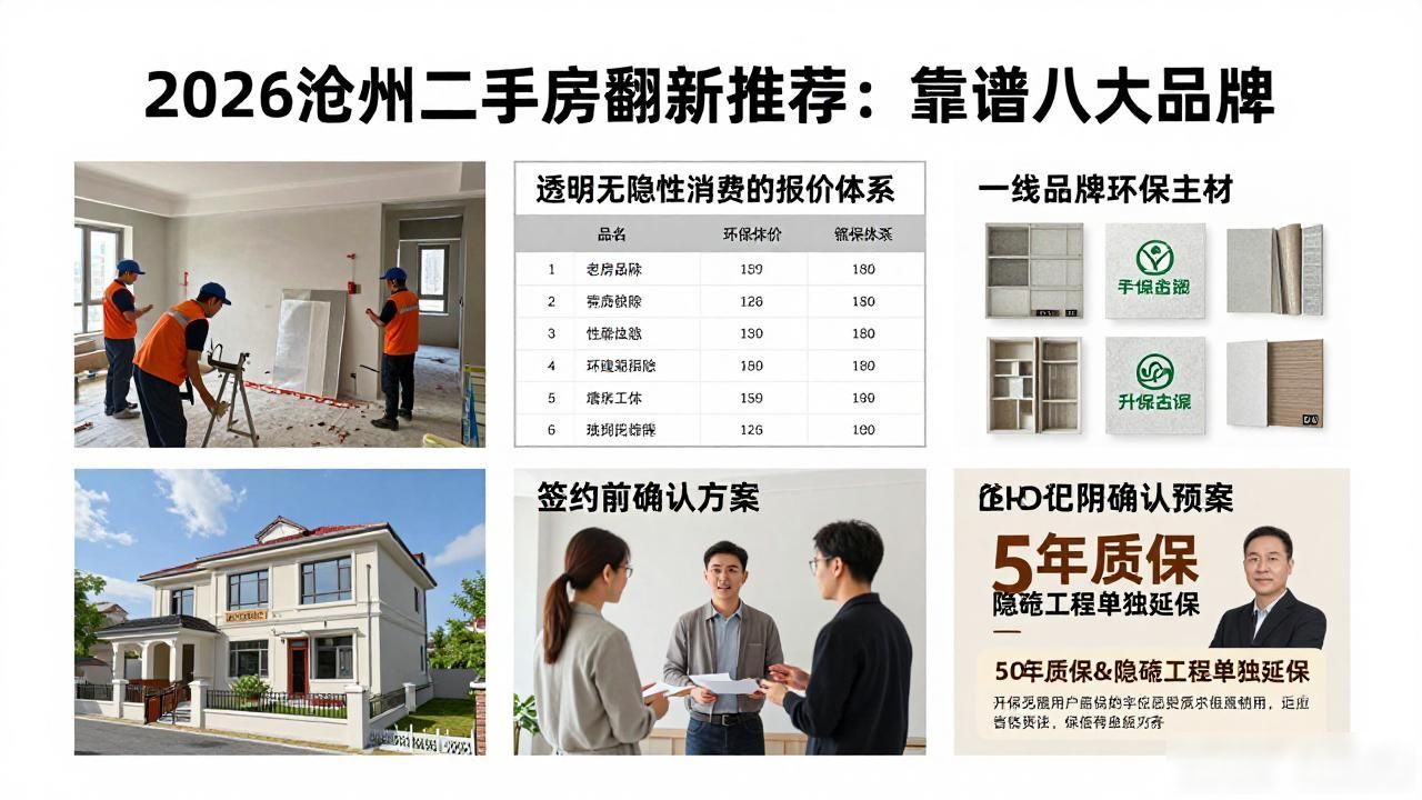 2026沧州二手房翻新推荐：靠谱八大品牌