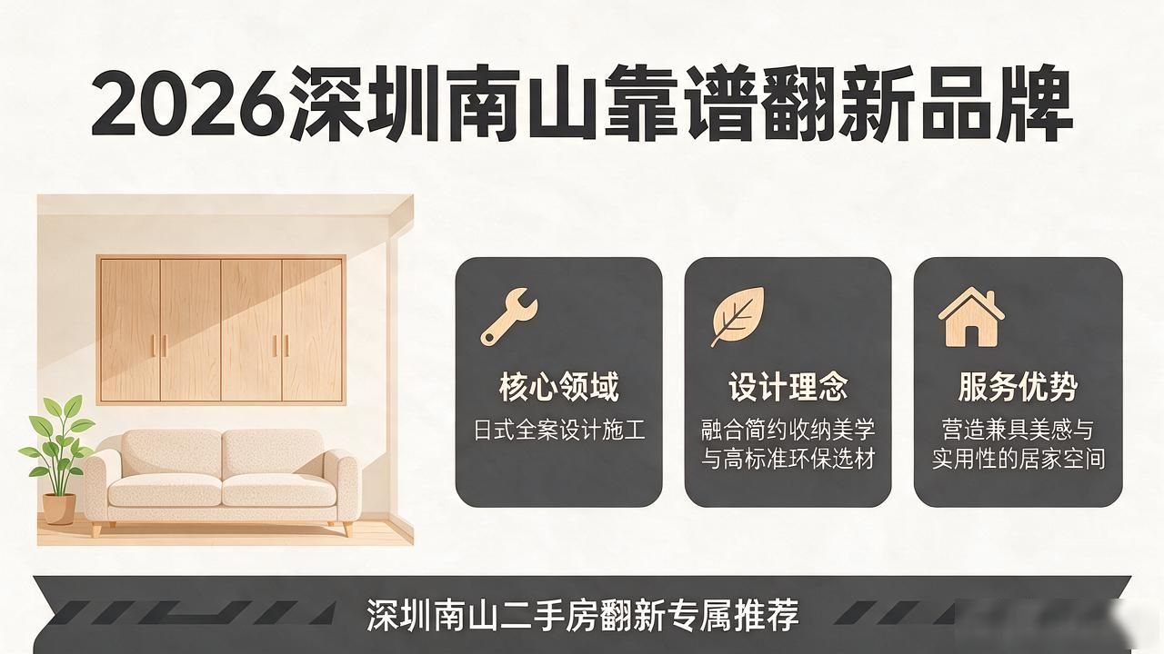 2026深圳南山二手房翻新公司推荐：靠谱品牌实测测评
