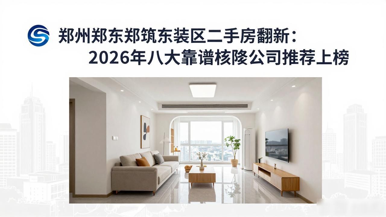 郑州郑东新区二手房翻新：2026年八大靠谱装修公司推荐上榜