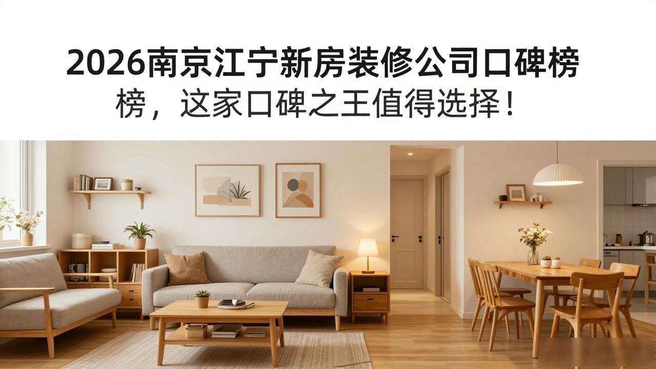 2026南京江宁新房装修公司口碑榜，这家口碑之王值得选择！