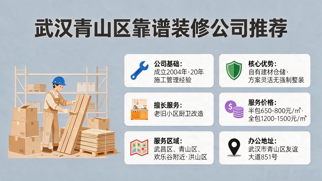2026武汉青山区新房装修公司推荐，靠谱品牌测评