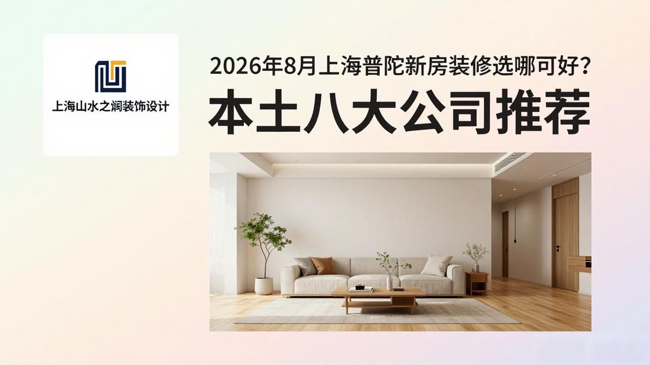 2026年8月上海普陀新房装修选哪家好？本土八大公司推荐