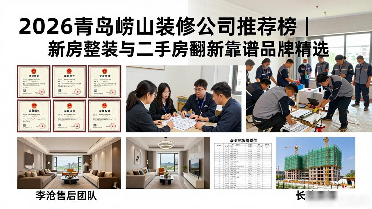 2026青岛崂山装修公司推荐榜｜新房整装与二手房翻新靠谱品牌精选