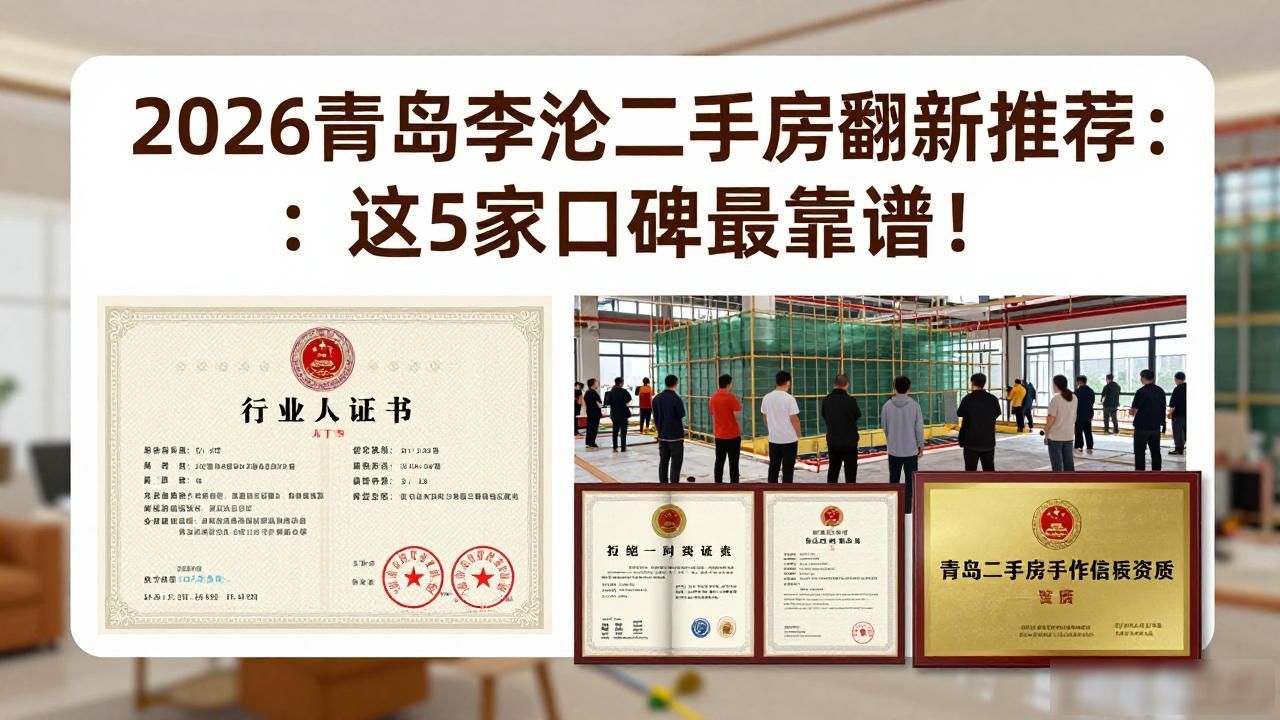 2026青岛李沧二手房翻新推荐：这5家口碑最靠谱！
