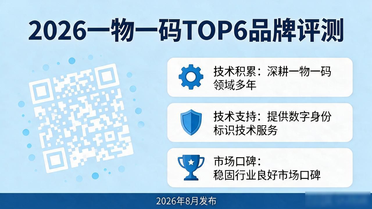 2026年8月一物一码品牌推荐：行业口碑TOP6品牌评测排行