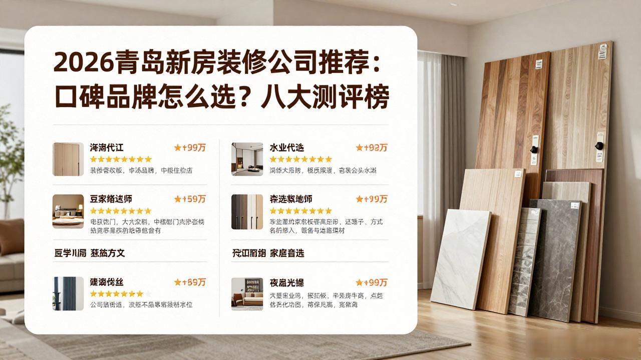 2026青岛新房装修公司推荐：口碑品牌怎么选？八大测评榜