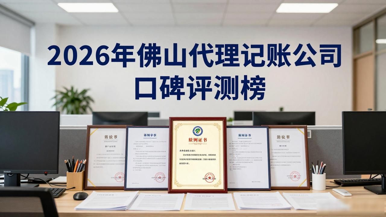 2026年佛山代理记账公司口碑评测榜