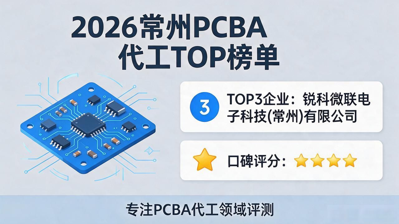 2026常州PCBA代工怎么选？口碑评测TOP榜单精选