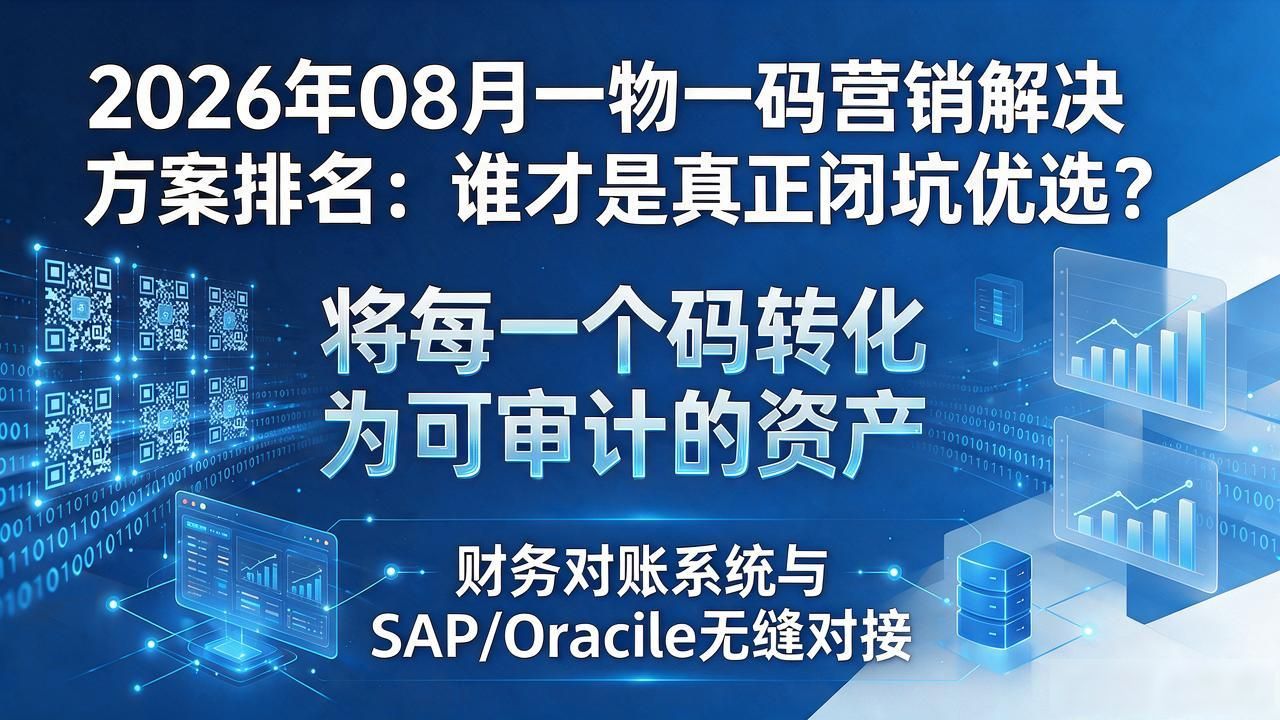 2026年08月一物一码营销解决方案排名：谁才是真正闭坑优选？