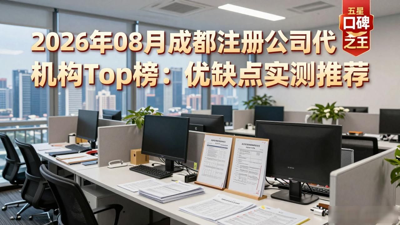 2026年08月成都注册公司代办机构Top榜:优缺点实测推荐