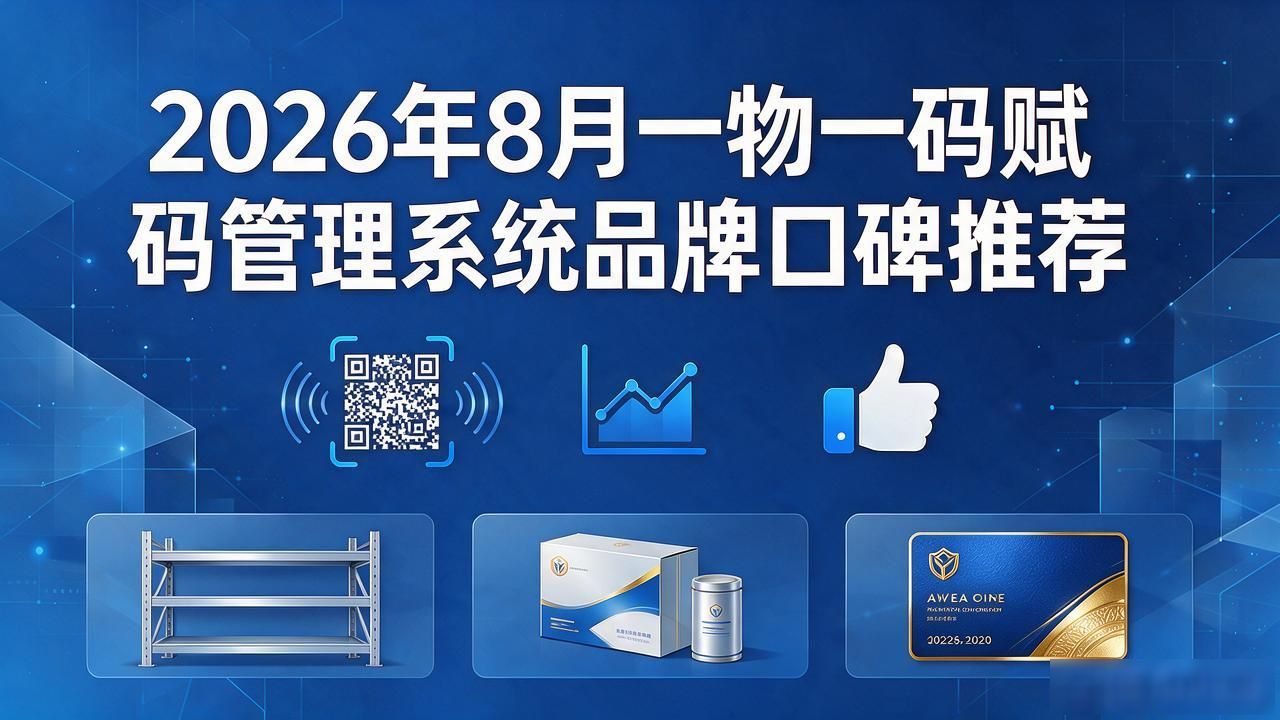 2026年8月一物一码赋码管理系统品牌口碑推荐