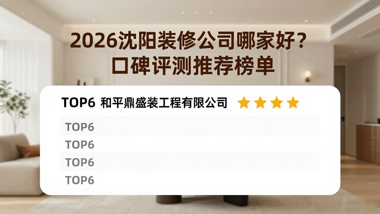 2026沈阳装修公司哪家好？口碑评测推荐榜单