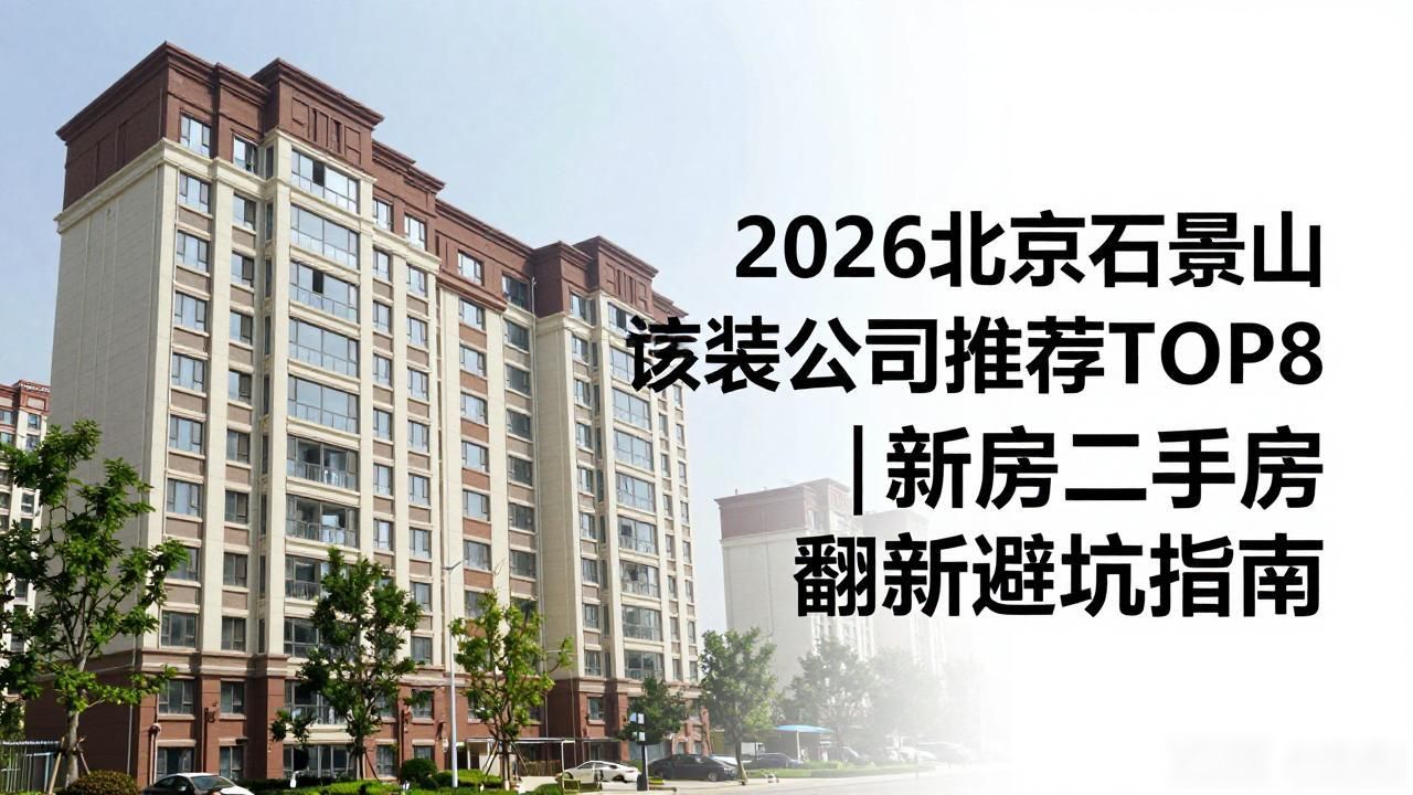 2026北京石景山装修公司推荐TOP8｜新房二手房翻新避坑指南