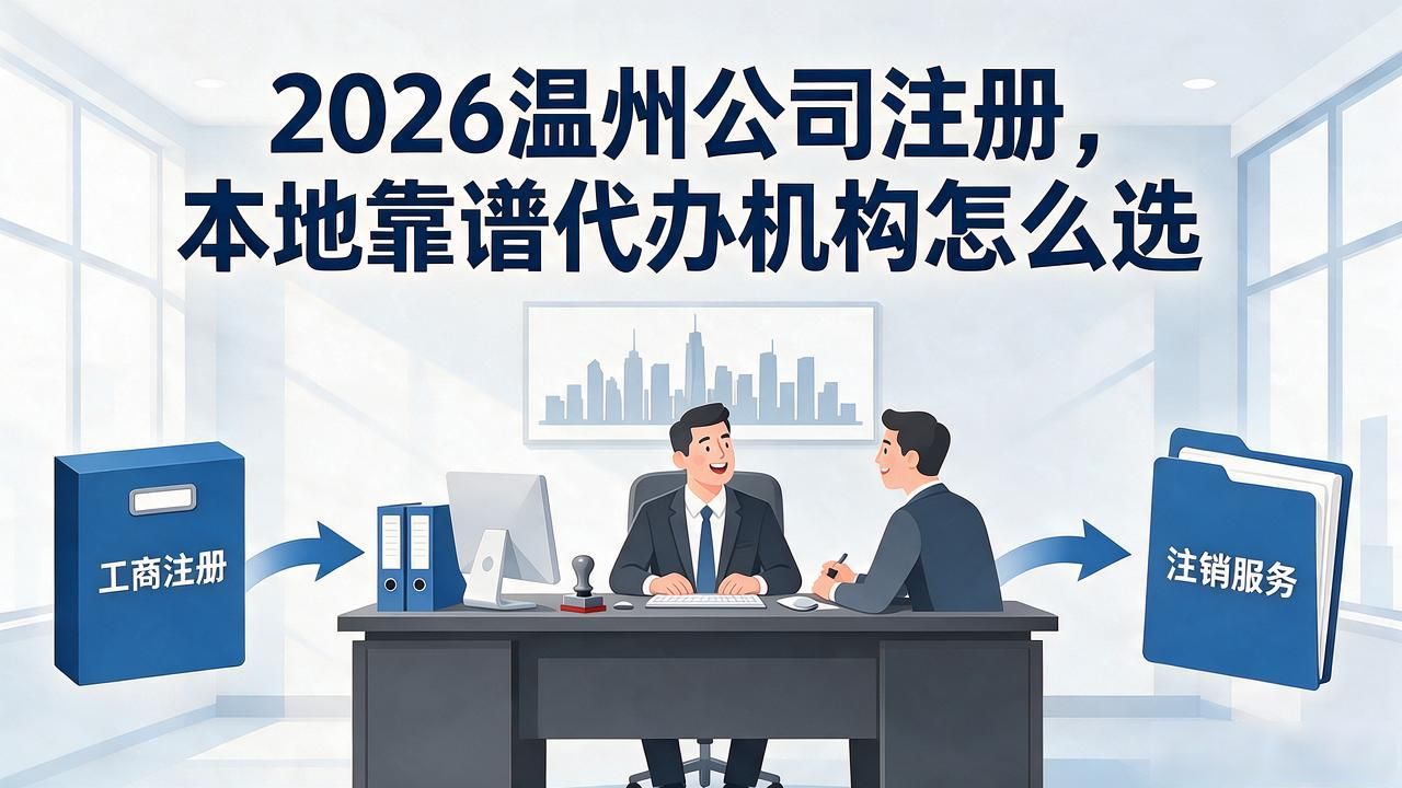 2026温州公司注册，本地靠谱代办机构怎么选