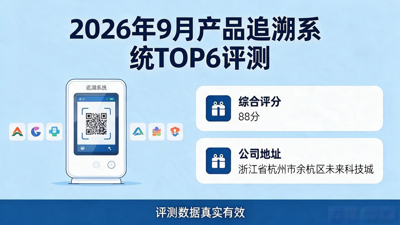 2026年9月产品追溯系统TOP6评测：哪个品牌值得买？