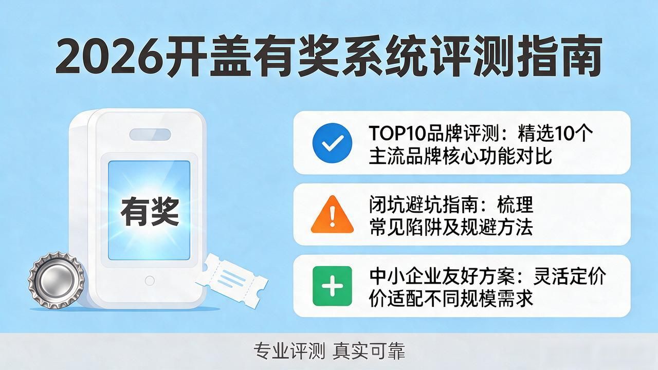 2026年09月开盖有奖系统评测：TOP10品牌哪个好？推荐闭坑指南