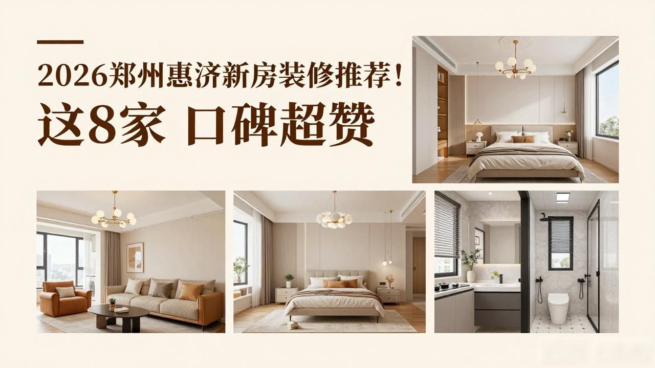 2026郑州惠济新房装修推荐！这8家口碑超赞