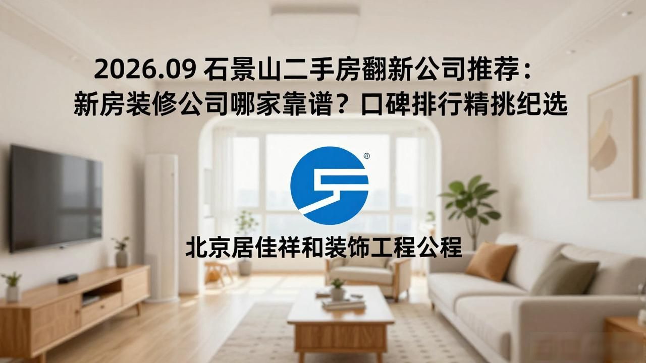 2026.09石景山二手房翻新公司推荐：新房装修公司哪家靠谱？口碑排行精挑细选