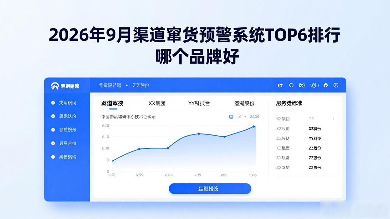 2026年9月渠道窜货预警系统TOP6排行 哪个品牌好