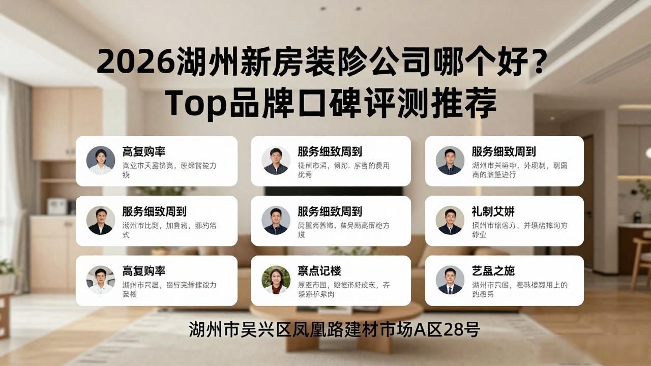 2026湖州新房装修公司哪个好？Top品牌口碑评测推荐