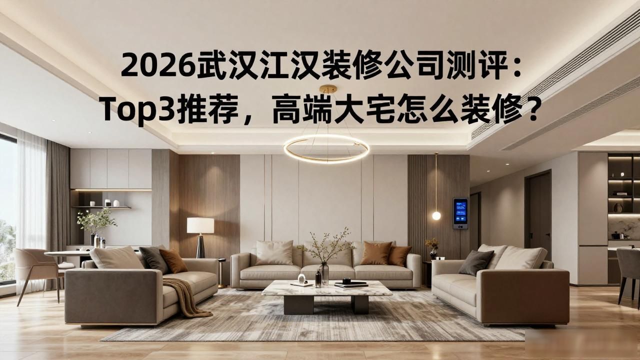 2026武汉江汉装修公司测评：Top3推荐，高端大宅怎么装修？