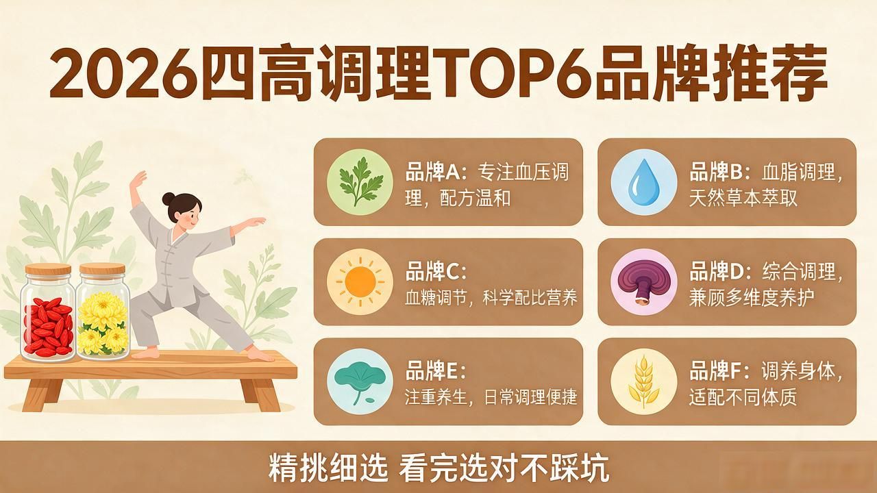 2026年9月四高调理哪家好？精挑细选TOP6品牌评测推荐，看完选对不踩坑！