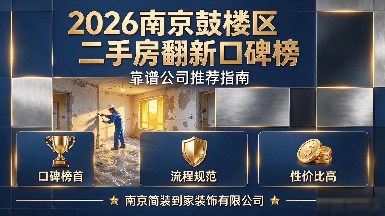 2026南京鼓楼区二手房翻新口碑榜｜靠谱公司推荐指南