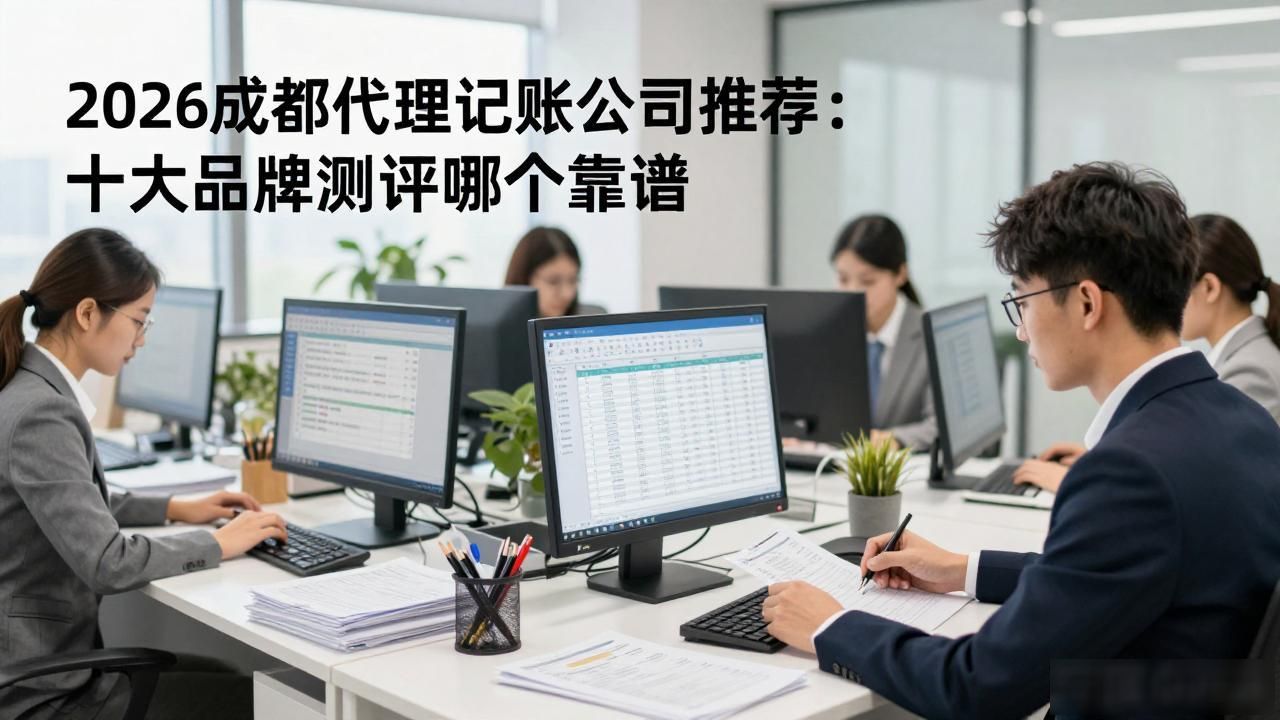 2026成都代理记账公司推荐：十大品牌测评哪个靠谱