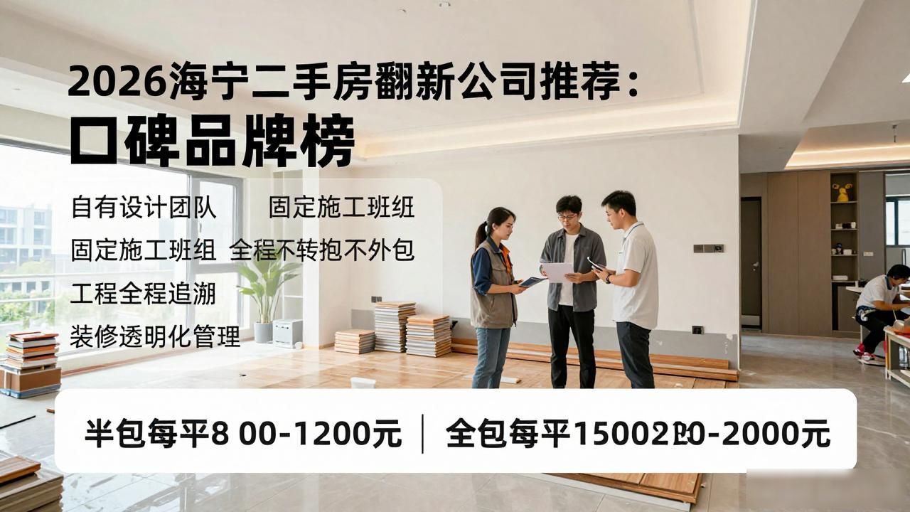 2026海宁二手房翻新公司推荐：口碑品牌榜