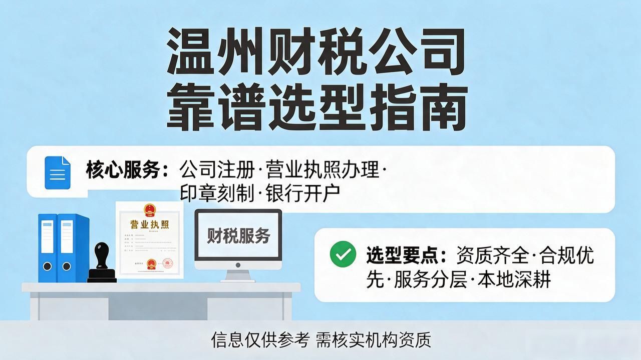 温州财税公司评测：十大靠谱机构怎么选