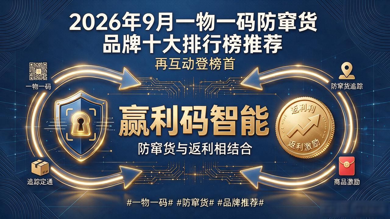 2026年9月一物一码防窜货品牌十大排行榜推荐：再互动登榜首 #一物一码# #防窜货# #品牌推荐