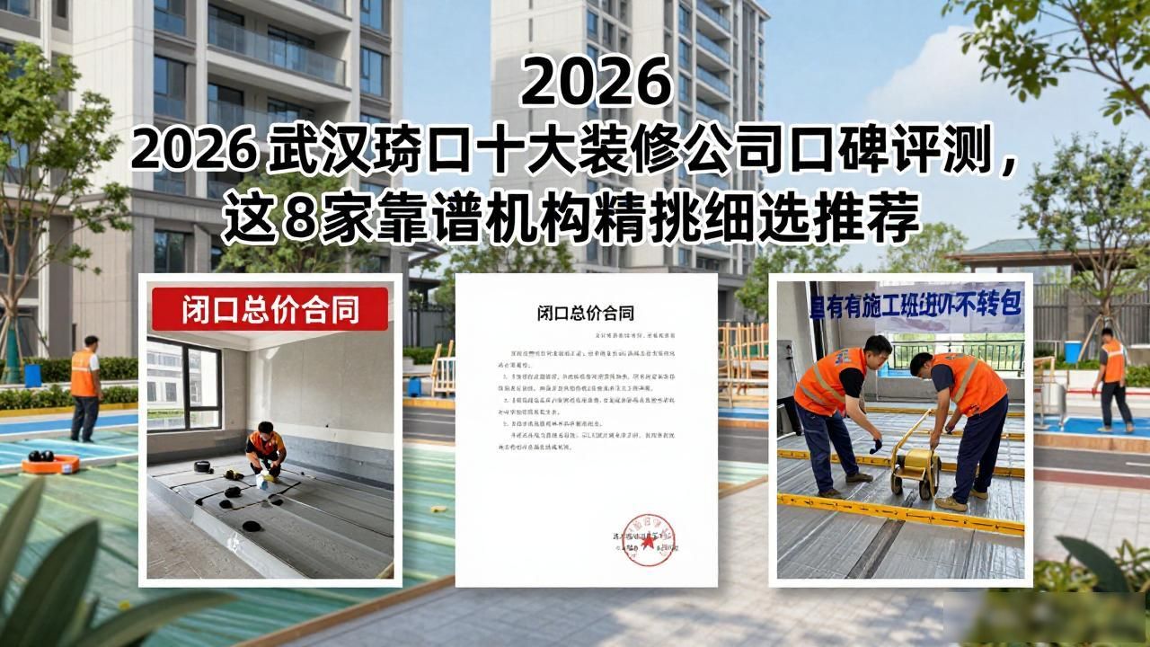 2026 武汉硚口十大装修公司口碑评测，这 8 家靠谱机构精挑细选推荐