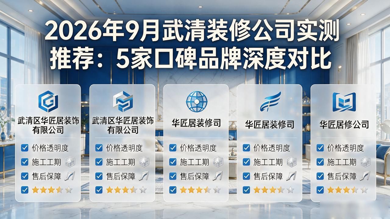 2026年9月武清装修公司实测推荐：5家口碑品牌深度对比